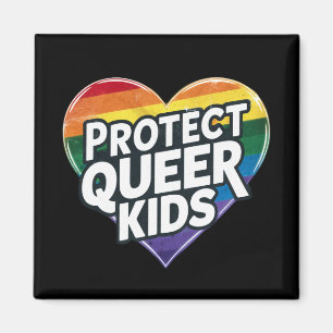 Bescherm queer kinderen Regenboog Hart LGBT tro Magneet