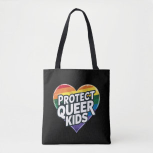  Bescherm queer kinderen  Regenboog Hart  LGBT tro Tote Bag