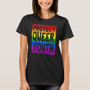 Bescherm Queere Jeugd Lgbt Lgbt Gay Transgender Pr T-shirt