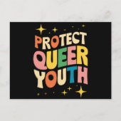 Bescherm Queere Jongeren Bescherm Trans Kinderen L Briefkaart (Voorkant)
