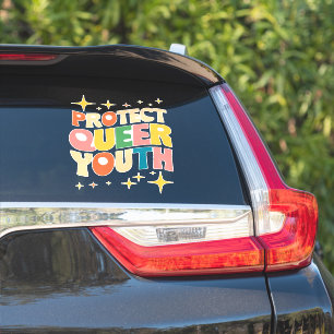 Bescherm Queere Jongeren Bescherm Trans Kinderen L Sticker