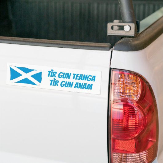 Bescherm Schots-Gaelische Bumpersticker (Op Truck)