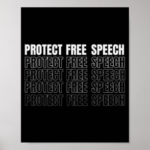 Bescherm spraak mannen vrouwen  poster