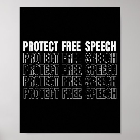 Bescherm spraak mannen vrouwen poster (Voorkant)