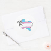 Bescherm Texas Trans Jongeren Ronde Sticker (Envelop)