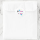 Bescherm Texas Trans Jongeren Ronde Sticker (Tas)