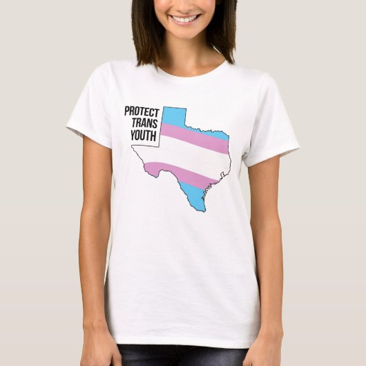 Bescherm Texas Trans Jongeren T-shirt (Voorkant)