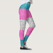 Bescherm Trans Glitter LGBTQ Queer Mode Stijlvol Leggings (Rechts)
