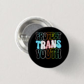 Bescherm Trans Jeugd Kinder Transgender LHBT Pr Ronde Button 3,2 Cm (Voorkant /achterkant)