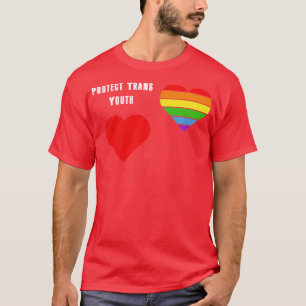 Bescherm Trans Jongeren LGBT Pride Maand T-shirt L