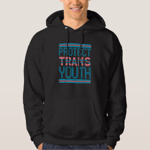 Bescherm Trans Jongeren Trans Bewustzijn LGBTQ Rec Hoodie