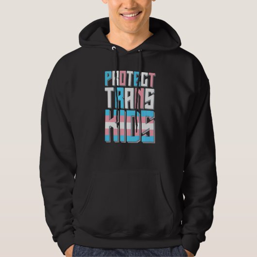 Bescherm Trans-Kinder lgbt Pride Hoodie (Voorkant)