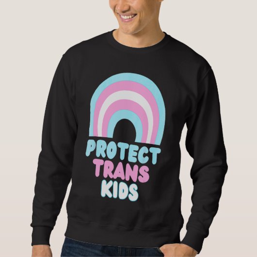 Bescherm Trans-Kinder lgbt Pride Trui (Voorkant)