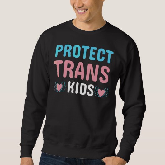 Bescherm Trans-Kinder lgbt Pride Trui (Voorkant)