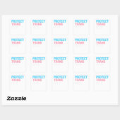 Bescherm Trans Kinder - LGBT Support LGBT Pride Vierkante Sticker (Vel)