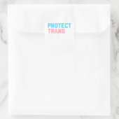 Bescherm Trans Kinder - LGBT Support LGBT Pride Vierkante Sticker (Tas)