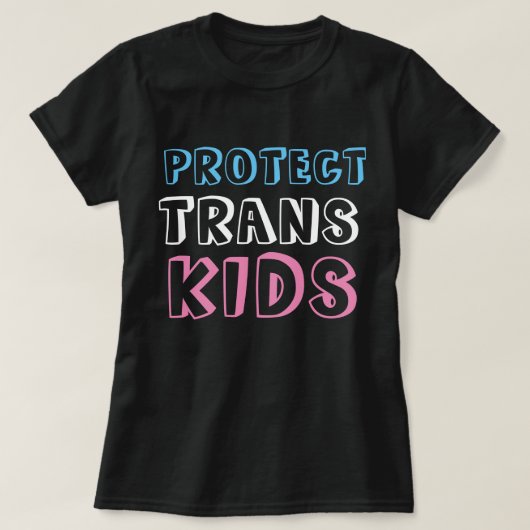Bescherm Trans-Kinder LGBT Trans Rights T-Shirt (Design voorkant)