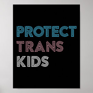 Bescherm Trans Kinder liefde is liefde LGBT Gay Tr Poster