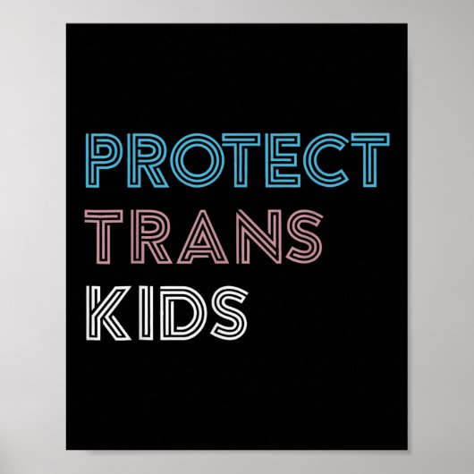 Bescherm Trans Kinder liefde is liefde LGBT Gay Tr Poster (Voorkant)