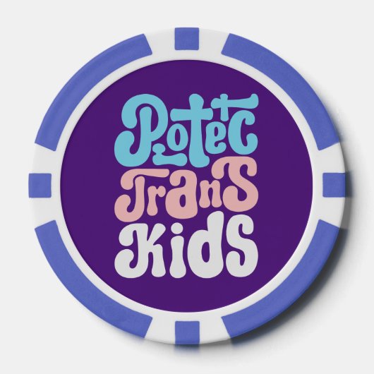 Bescherm Trans Kinder Poker Chips (Voorkant)