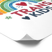 Bescherm Trans-Kinder steun Queer Youth Poster (Hoek)