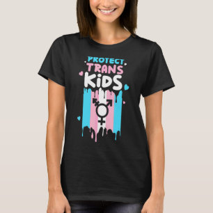 Bescherm Trans Kinder Transgender Flag Pride LGBT T-shirt