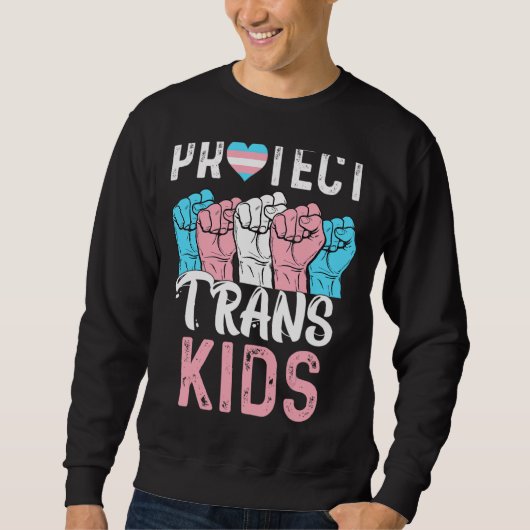 Bescherm Trans Kinder Transgender LGBT Pride Onder Trui (Voorkant)