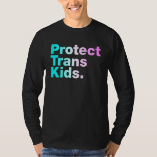 Bescherm Trans Kinder Transgender Vlag LGBT Maand T-shirt