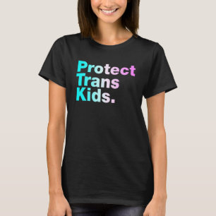 Bescherm Trans Kinder Transgender Vlag LGBT Maand T-shirt