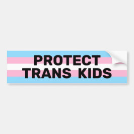 Bescherm Trans-Kinder | Transvlag Bumpersticker