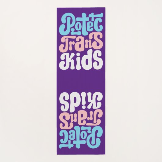 Bescherm Trans-Kinder Yoga Mat (Achterkant)
