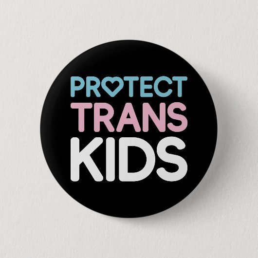 Bescherm Trans-Kinderen. Button (Voorkant)