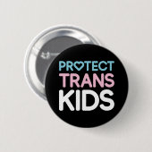 Bescherm Trans-Kinderen. Button (Voorkant /achterkant)
