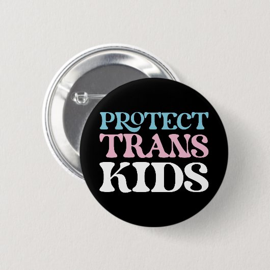 Bescherm Trans-Kinderen. Button (Voorkant /achterkant)