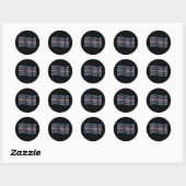 Bescherm Trans Kinderen - Trans Vlag Golf Ronde Sticker (Vel)