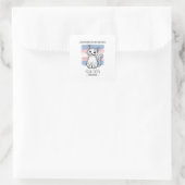 Bescherm trans mensen of sterf - Fierce Cat Vierkante Sticker (Tas)