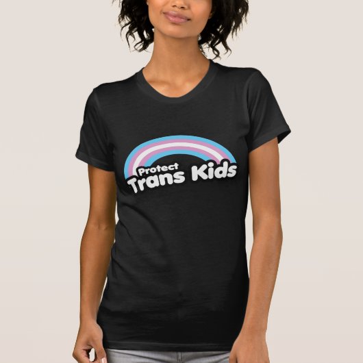 Bescherm Transkinderen - Regenboog T-shirt (Voorkant)