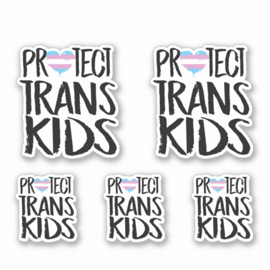 BESCHERM TRANSKINDEREN STICKER (Voorkant)