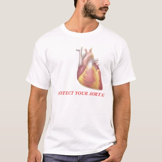 BESCHERM UW AORTA! T-SHIRT (Voorkant)