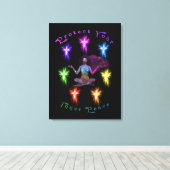 Bescherm uw binnenste vredesvrouw Chakra Canvas Afdruk (Insitu (Houten vloer))