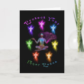 Bescherm uw binnenste vredesvrouw Chakra Kaart (Voorkant)