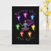 Bescherm uw binnenste vredesvrouw Chakra Kaart (Gele Bloem)