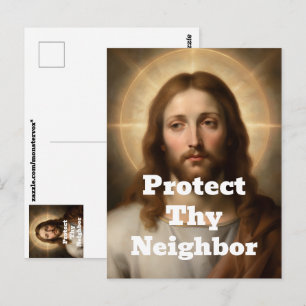 Bescherm Uw Buurman Ansichtkaart Briefkaart