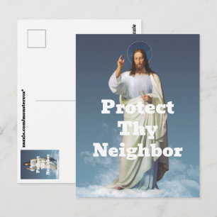 Bescherm Uw Buurman Ansichtkaart Briefkaart