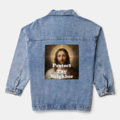 Bescherm Uw Buurman Spijkerjas Denim Jacket (Achterkant)