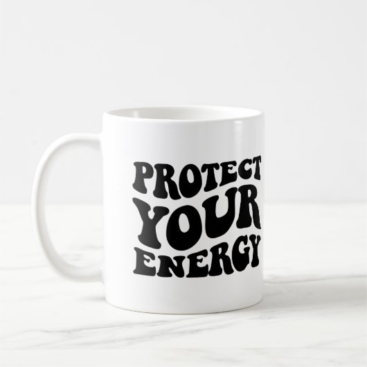 Bescherm uw energie-Mok Koffiemok (Links)