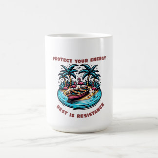 Bescherm uw energie T-shirt – Spirituele zelfzorg Koffiemok