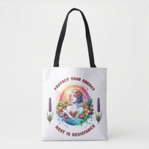 Bescherm uw energie T-shirt – Spirituele zelfzorg Tote Bag
