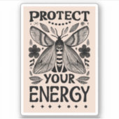 Bescherm uw energie Whimsigoth esthetiek Sticker (Voorkant)