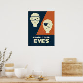 Bescherm uw Eyes Workplace Safety Retro Poster (Keuken)
